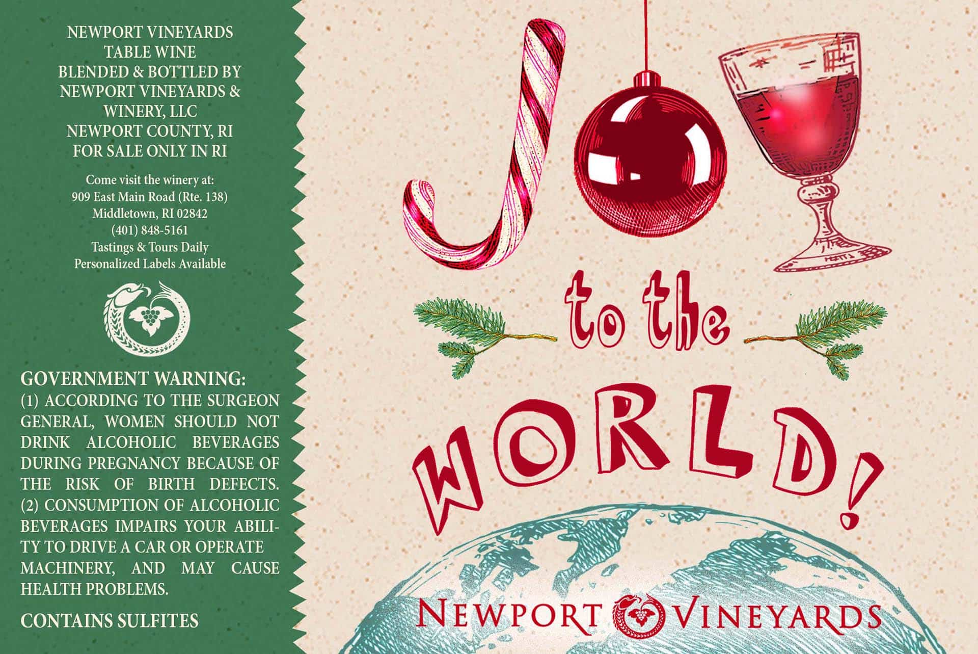 "Joy to the World" Holiday Label - Image 2