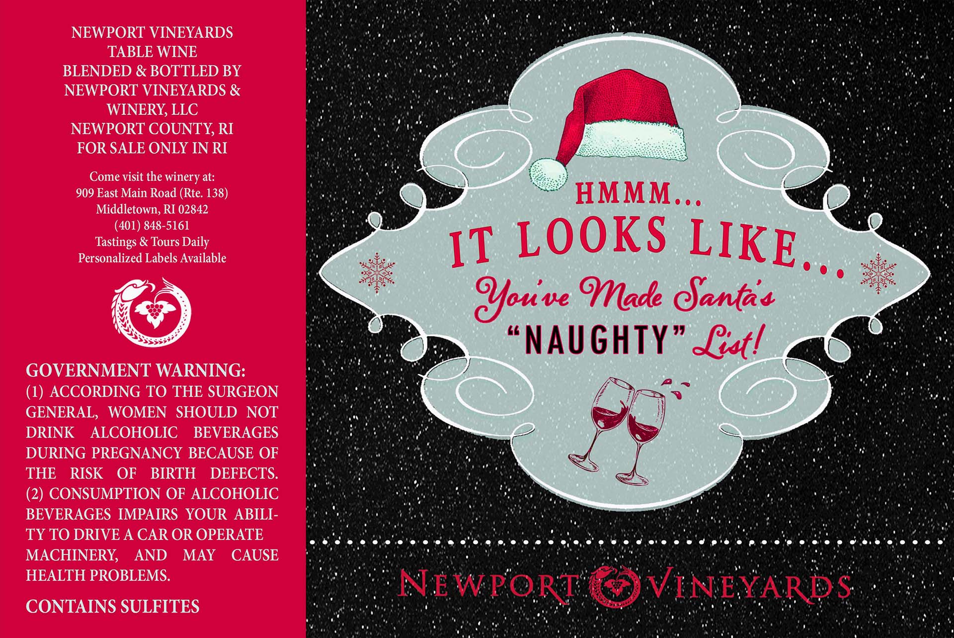 Naughty List Holiday Label - Image 2
